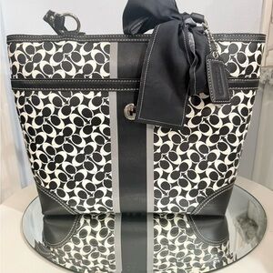 Black and White Designer Tote Bag
